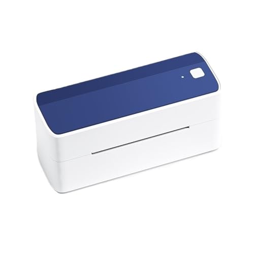 WAFOHSR Bluetooth 118mm Versand Thermo Etikettendrucker Aufkleber Drucker Tragbare Adresse Porto Etikettendrucker Maschine Weit Verbreitet Einfach Zu Bedienen(White Blue) von WAFOHSR