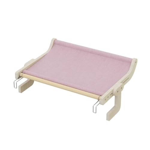WAFOHSR Einlagige Hängematte for Katzen, Platzsparendes Katzen-Haustierbedarf, Bequemes Bett KatzenhäNgematte(for Pure pink) von WAFOHSR