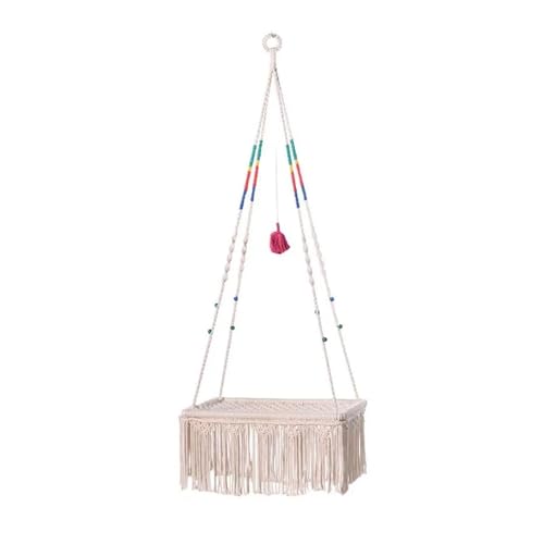 WAFOHSR Katzenhängematte, Schaukelbett, Katzenhängematte, Handgewebter Quastenkorb, Schaukelnest for Kleine Katzen Und Kätzchen Im Innenbereich KatzenhäNgematte WAFOHSR Katzenhängematte, Schaukelbett, Katzenhängematte, Handgewebter Quastenkorb, Schaukelnest for Kleine Katzen Und Kätzchen Im Innenbereich KatzenhäNgematte von WAFOHSR