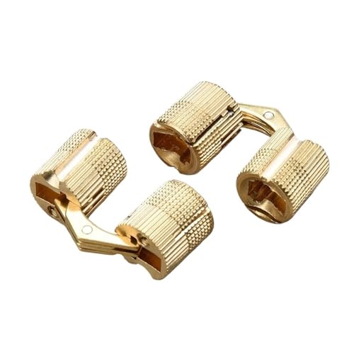 WAFOHSR Kupfer-Messing-Möbelscharniere, 8–18 Mm, Zylindrisch, Versteckter Schrank, Verdeckte Unsichtbare Türscharniere (10mm) von WAFOHSR