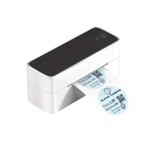 WAFOHSR PM 241 BT Versanddrucker Kabelloser Thermo-Etikettendrucker for Kleine Unternehmen, Kompatibel Mit Telefon Und Computer Einfach Zu Bedienen(Black) von WAFOHSR