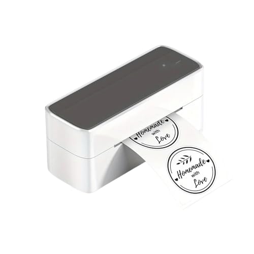 WAFOHSR PM 241 BT Versanddrucker Kabelloser Thermo-Etikettendrucker for Kleine Unternehmen, Kompatibel Mit Telefon Und Computer Einfach Zu Bedienen(Gray) von WAFOHSR