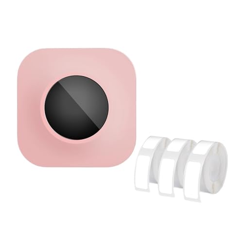 WAFOHSR Q30S Etikettendrucker, Mini-Taschen-Bluetooth-Thermoetikettendrucker, DIY-Datumsaufkleber-Etikettenmaschine, Verschiedene Etikettenpapiere Einfach Zu Bedienen(Pink A) von WAFOHSR