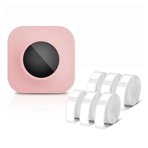 WAFOHSR Q30S Etikettendrucker, Mini-Taschen-Bluetooth-Thermoetikettendrucker, DIY-Datumsaufkleber-Etikettenmaschine, Verschiedene Etikettenpapiere Einfach Zu Bedienen(Pink E) von WAFOHSR