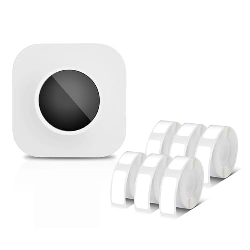 WAFOHSR Q30S Etikettendrucker, Mini-Taschen-Bluetooth-Thermoetikettendrucker, DIY-Datumsaufkleber-Etikettenmaschine, Verschiedene Etikettenpapiere Einfach Zu Bedienen(White E) von WAFOHSR