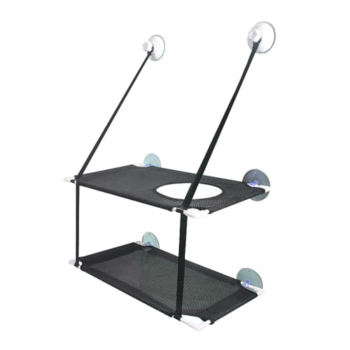 WAFOHSR Sonnenfenster, Abnehmbare Sitzstange for Zuhause, Robust, Einfache Installation Mit Saugnäpfen, Solide Haustier-Katzenbett-Hängematte KatzenhäNgematte(B) von WAFOHSR