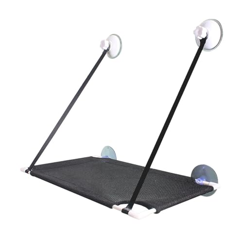 WAFOHSR Sonnenfenster, Abnehmbare Sitzstange for Zuhause, Robust, Einfache Installation Mit Saugnäpfen, Solide Haustier-Katzenbett-Hängematte KatzenhäNgematte(D) von WAFOHSR