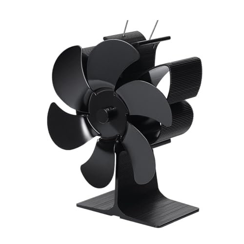 Wärmebetriebener Ofenventilator Mit 6 Flügeln, Mini-Kaminventilator, Holzbrenner, Öko-Ventilator, Leiser Kamin-Heizlüfter, Effiziente Wärmeverteilung Einfach Zu Bedienen(Suit A) von WAFOHSR