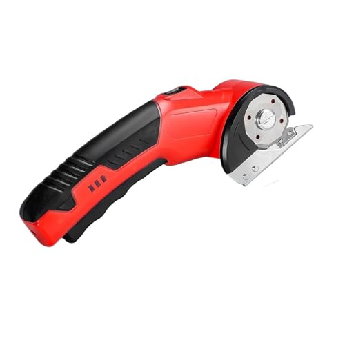 Wiederaufladbare Kabellose Elektrische Schere, Kartonschneider For Teppich, Stoff, Leder, 5 Ersatzklingen, Stoffschneidemaschine Einfach Zu Bedienen von WAFOHSR
