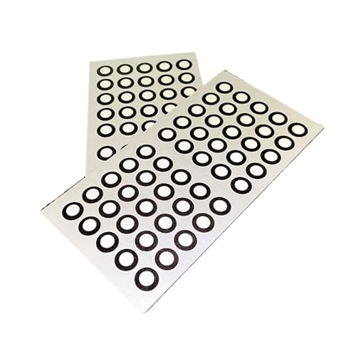 Zielpunkt-Markierungspunkt, 3D-Scanner-Markierungspunkt, Selbstklebende Rückseite, Hervorhebung, Reflektierender Zielpunkt, 50000 Stk Vielseitig Einsetzbar(1.5 inside and 3.5 outside) von WAFOHSR