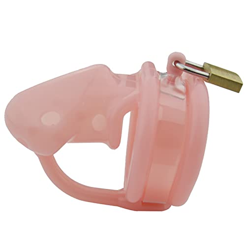 Peniskäfig Silikon Keuschheitskäfig Herren Chastity Cage Mit 3 Größen Cockring Optional Penis Käfig Mit Spikes Keuschheitsgürtel Für Männer Cock Cage Bondage SM Keuschheit Sexspielzeug, 45mm Pink von WAFSSHG