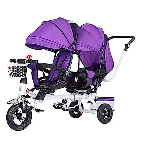 WAGLOS Geschwisterwagen Tragbarer Zwillings-Dreirad-Doppelkinderwagen mit Kohlenstoffstahlrahmen und Baldachin. Doppelter Kinderwagen, Leichter Kinderwagen protable WAGLOS Geschwisterwagen Tragbarer Zwillings-Dreirad-Doppelkinderwagen mit Kohlenstoffstahlrahmen und Baldachin. Doppelter Kinderwagen, Leichter Kinderwagen protable von WAGLOS
