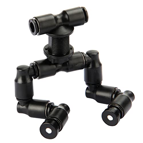 WAGLOS Reptilien Terrariendüse, Reptilien Nebel Sprinkler 360 ° Verstellbare Doppelkopf Mini Sprühdüse Für Aquarium System Connect 1/4 '' Wanne,Schwarz WAGLOS Reptilien Terrariendüse, Reptilien Nebel Sprinkler 360 ° Verstellbare Doppelkopf Mini Sprühdüse Für Aquarium System Connect 1/4 '' Wanne,Schwarz von WAGLOS