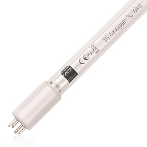 Ersatzlampe UVC 80 Watt Amalgam UV-C Lampe für Teich und Koiteich Filter | 4-Pin BASE C von WAGNER GREEN Alles für den Gartenteich