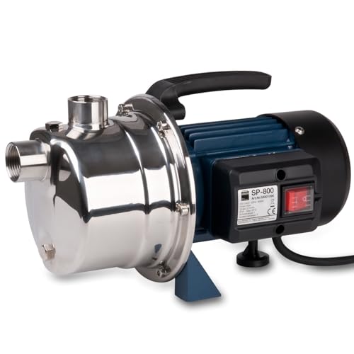 Wagner GREEN Spülpumpe SP-800 | Edelstahl hochleistungs Druckpumpe | selbstansaugend 4 bar Druck, 800 Watt von WAGNER GREEN Alles für den Gartenteich