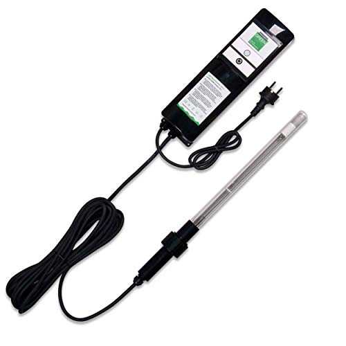 Wagner Green 40 Watt UVC Amalgam Tauchstrahler 3-tgl. Bausatz mit Betriebsstundenzähler, UVC Teichklärer Lampe für den Gartenteich Koiteich Filter zur Entkeimung und Algenvernichter von WAGNER GREEN Alles für den Gartenteich