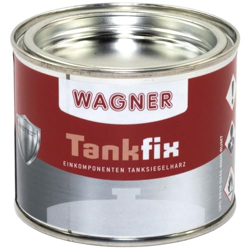 WAGNER Tankversiegelung - Einkomponenten Polyurethanharz, Ethanolfest | Tank Versiegelung Innen Bietet Rost- & Korrosionsschutz für Stahl-&Kunststofftanks | Tankversiegelung Motorrad, 175ml für 20L von Wagner