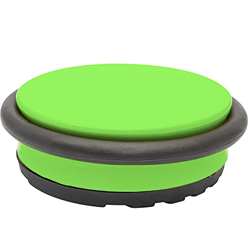 WAGNER Bodentürstopper BIG DISK COLOR LIME GREEN - Durchmesser (Ø) 96 x (H) 30 mm, Industriestahl beschichtet, thermoplastischer Gummi, Kiwigrün von WAGNER