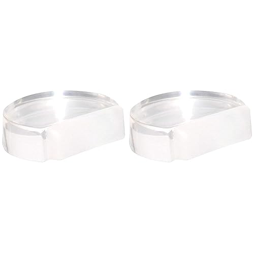 WAGNER Bodentürstopper CLEAR - 40 x 16 mm, hochwertiger Kunststoff, transparent, selbstklebend, rückstandslos entfernbar - 15502511 (Packung mit 2) von WAGNER design yourself