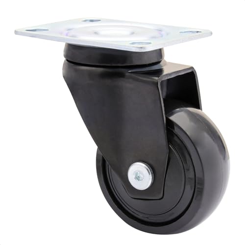 WAGNER Design - 3C - Lenkrolle/Transportrolle/Möbelrolle - schwarz, Softlauffläche, Durchmesser Ø 50 mm, Bauhöhe 75 mm, Kugellager, Anschraubplatte 50 x 60 mm, Tragkraft 50 kg - 01225201 WAGNER Design - 3C - Lenkrolle/Transportrolle/Möbelrolle - schwarz, Softlauffläche, Durchmesser Ø 50 mm, Bauhöhe 75 mm, Kugellager, Anschraubplatte 50 x 60 mm, Tragkraft 50 kg - 01225201 von WAGNER design yourself