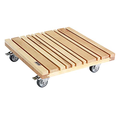 WAGNER Pflanzenroller FENG SHUI 40 x 40 x 10,5 cm I Pflanzenroller für den Innenbereich, Erle natur I Kübelroller aus Holz mit 2 Total-Feststellern I Tragkraft 150 kg I Made in EU - 20026001 WAGNER Pflanzenroller FENG SHUI 40 x 40 x 10,5 cm I Pflanzenroller für den Innenbereich, Erle natur I Kübelroller aus Holz mit 2 Total-Feststellern I Tragkraft 150 kg I Made in EU - 20026001 von WAGNER design yourself