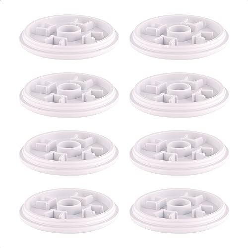 WAGNER QuickClick® Kunststoffgleiter Möbelgleiter Stuhlgleiter Ersatz - 8er-Set Ersatzgleiter austauschbar ersetzbar - Kunststoff HYPER - Durchmesser Ø 50 mm - für Basis Ø 50 mm -Made in DE - 15833800 von QuickClick