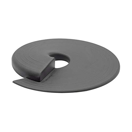 WAGNER Türstopper STOP GREY - Durchmesser Ø 110 x 15 mm, hochwertiger Kunststoff, schiefergrau, zum Unterschieben und Einklemmen, fixiert die Tür, schützt Tür und Wand - Design Award - 15697701 von WAGNER design yourself