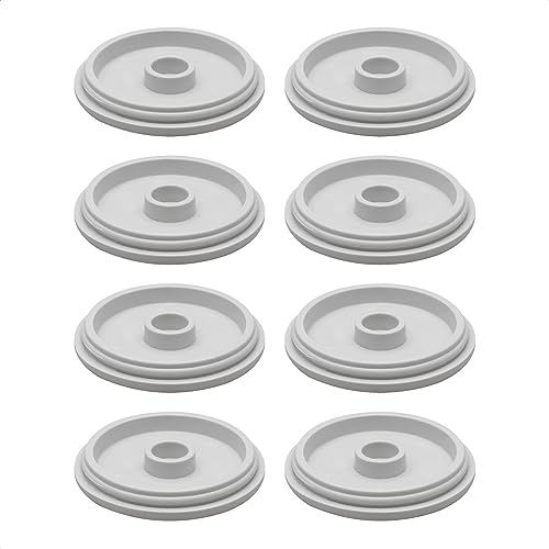 WAGNER QuickClick® Kunststoffgleiter Möbelgleiter Stuhlgleiter Ersatz - 8er-Set Ersatzgleiter austauschbar ersetzbar - Kunststoff HYPER - Durchmesser Ø 40 mm - für Basis Ø 40 mm -Made in DE - 15833700 von QuickClick