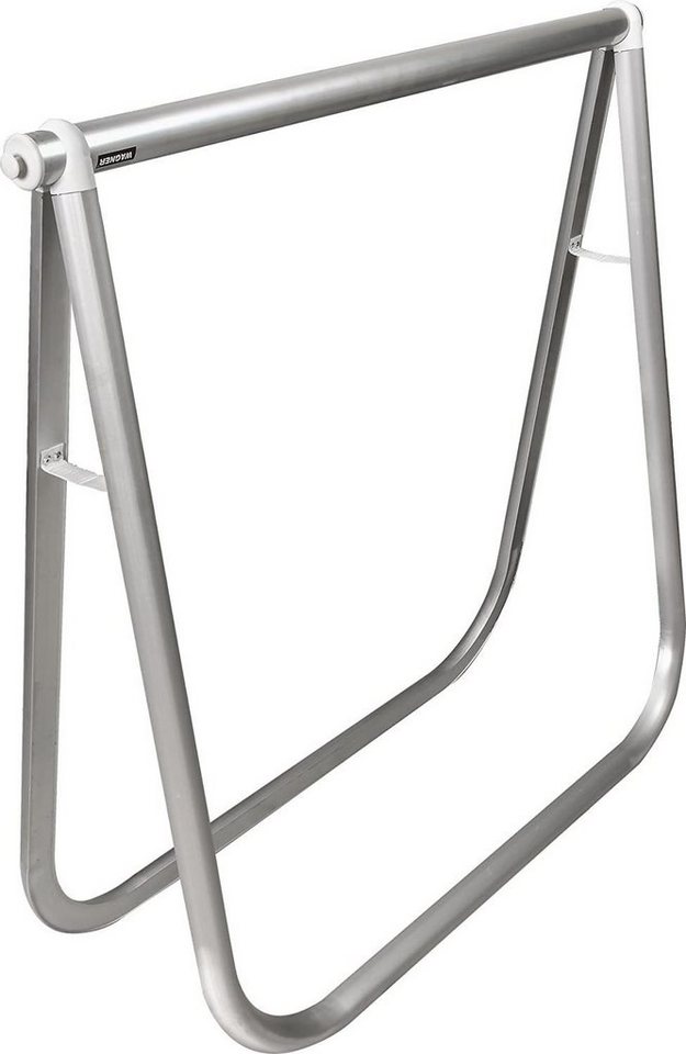 WAGNER design yourself Möbelfuß Design Klappbock - EXCLUSIV STYLE - Aluminium eloxiert 78 x 74 x 25 cm, Rohr Durchmesser 35 mm und oval 35 x 45 mm, Tragkraft 100 kg, vielseitig einsetzbar von WAGNER design yourself