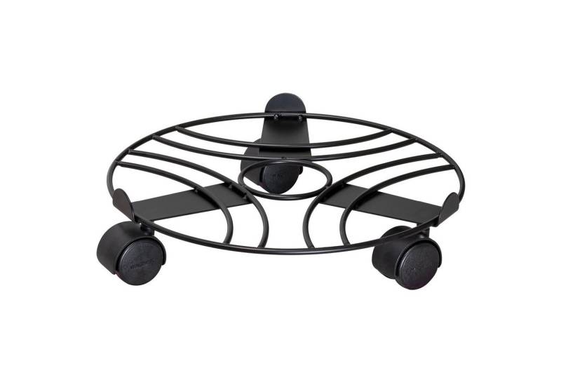 WAGNER design yourself Pflanzenroller BLACK RETRO EDITION I rund & eckig I In & Outdoor I schwarz & taupe von WAGNER design yourself