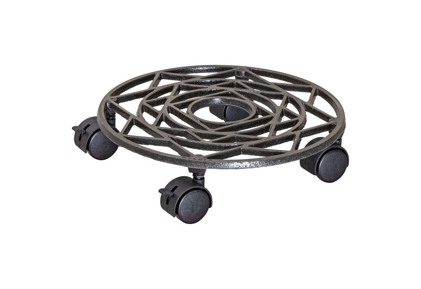 WAGNER design yourself Pflanzenroller LANDHAUSSTIL rund, diverse Größen und Designs I für Außenbereich + Innenbereich I aus Gusseisen I mehrere Farben I 2 Bremsen I Tragkraft 50 - 75 kg WAGNER design yourself Pflanzenroller LANDHAUSSTIL rund, diverse Größen und Designs I für Außenbereich + Innenbereich I aus Gusseisen I mehrere Farben I 2 Bremsen I Tragkraft 50 - 75 kg von WAGNER design yourself