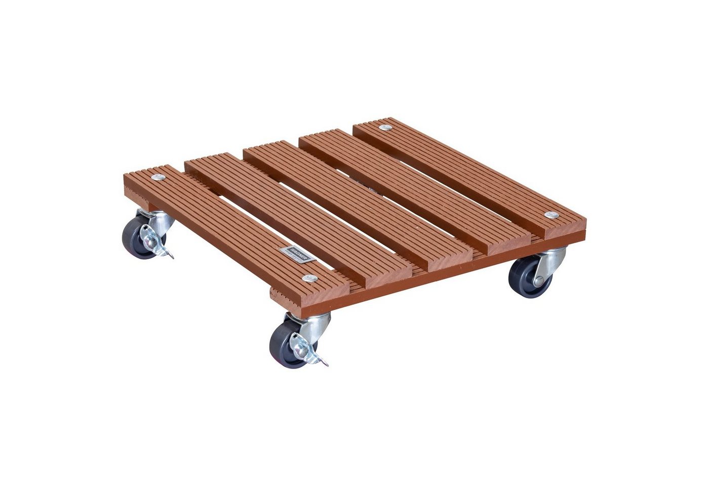 WAGNER design yourself Pflanzenroller WPC in diversen Größen I für Außenbereich + Innenbereich I rund & eckig I aus FSC® Wood Plastic Composite I Rollen mit & ohne Bremsen I mehrere Farben I verschiedene Tragkraften von WAGNER design yourself