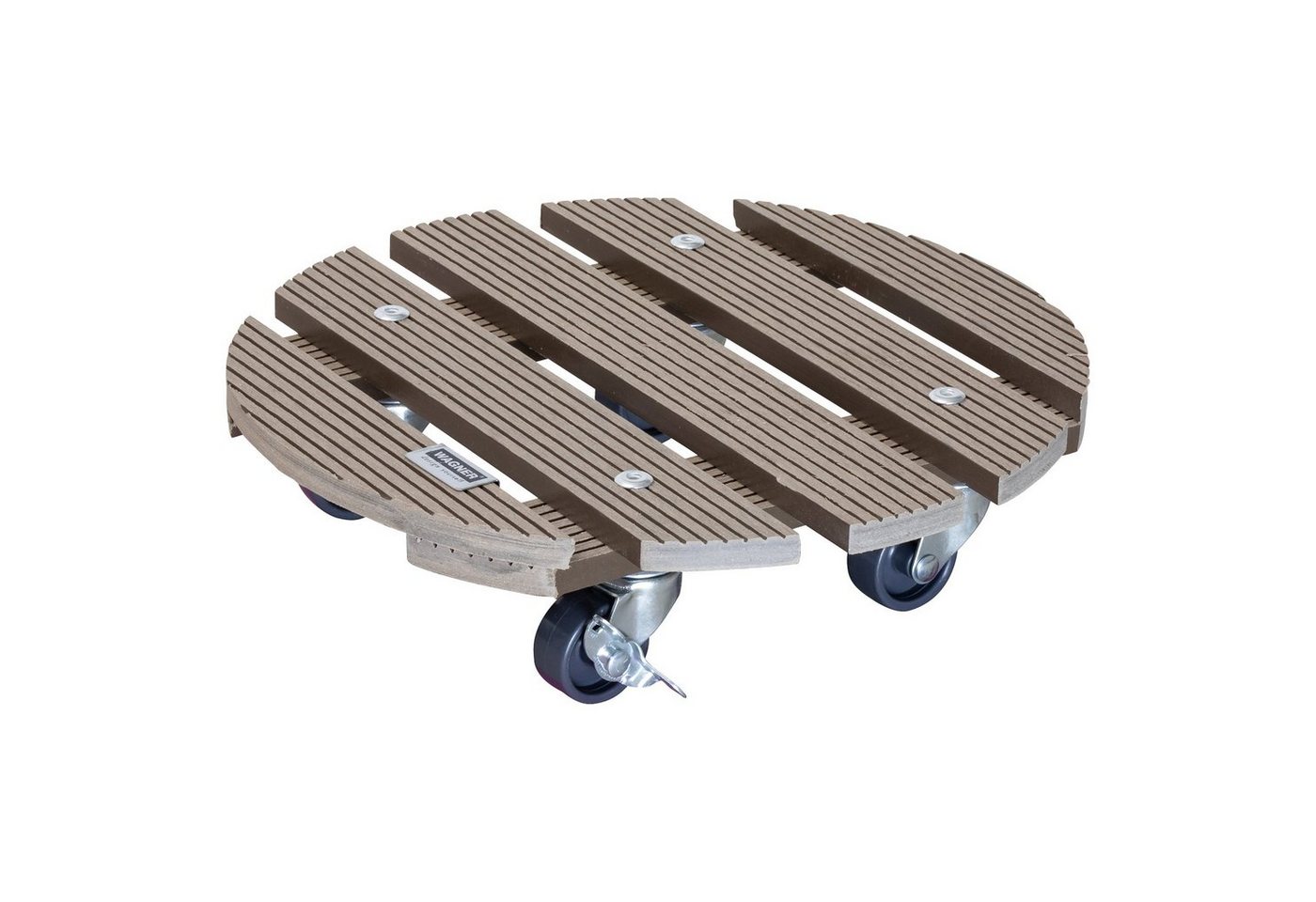 WAGNER design yourself Pflanzenroller WPC in diversen Größen I für Außenbereich + Innenbereich I rund & eckig I aus FSC® Wood Plastic Composite I Rollen mit & ohne Bremsen I mehrere Farben I verschiedene Tragkraften von WAGNER design yourself