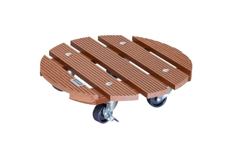 WAGNER design yourself Pflanzenroller WPC in diversen Größen I für Außenbereich + Innenbereich I rund & eckig I aus FSC® Wood Plastic Composite I Rollen mit & ohne Bremsen I mehrere Farben I verschiedene Tragkraften von WAGNER design yourself
