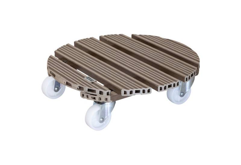 WAGNER design yourself Pflanzenroller WPC in diversen Größen I für Außenbereich + Innenbereich I rund & eckig I aus FSC® Wood Plastic Composite I Rollen mit & ohne Bremsen I mehrere Farben I verschiedene Tragkraften von WAGNER design yourself
