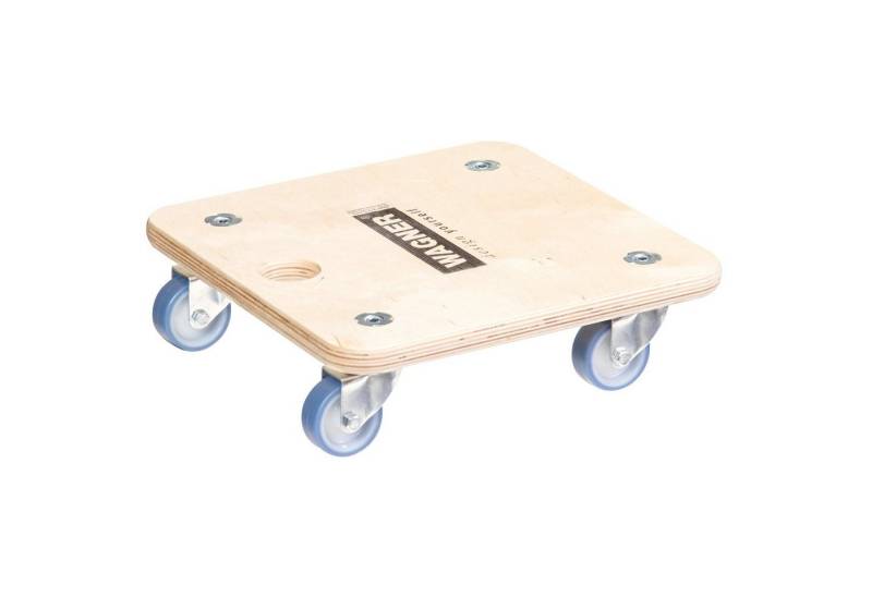 WAGNER design yourself Transportroller Transporthilfe - 29 x 29 cm - verschiedene Rollen - Tragkraft 250 kg I ideal für Unhandliches, Geräte & Möbel I Griffloch I bestens beweglichI I FSC®-zertifiziert - Made in DE von WAGNER design yourself