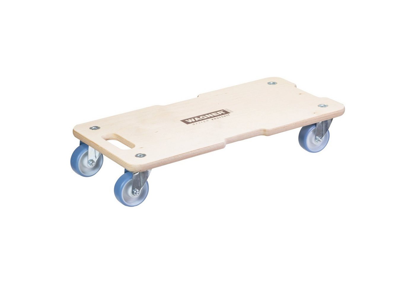 WAGNER design yourself Transportroller Transporthilfe - 59 x 29 cm - verschiedene Rollen - Tragkraft 300 kg - 400 kg I ideal für Unhandliches, Geräte & Möbel I 3 Griffmulden I bestens beweglich I FSC®-zertifiziert - Made in DE von WAGNER design yourself