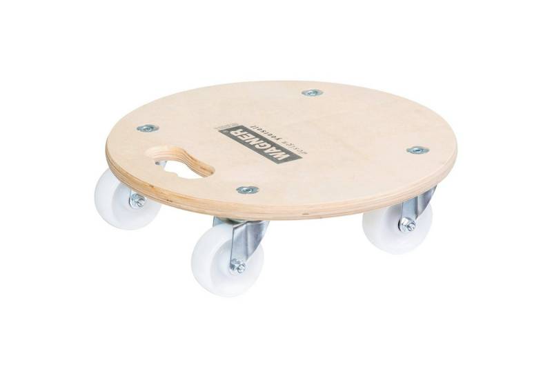 WAGNER design yourself Transportroller Transporthilfe - Ø 38 cm - Tragkraft 250 kg I ideal für Unhandliches, Töpfe & Pflanzen I ergonomischer Tragegriff I bestens beweglichI FSC®-zertifiziert - Made in DE von WAGNER design yourself
