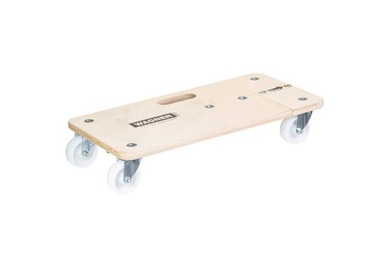 WAGNER design yourself Transportroller Transporthilfe - verschiedene Größen ausziehbar bis 86 cm - Tragkraft 200 kg I Tragegriff I Ladefläche zur flexiblen Anpassung I belastbar I FSC®-zertifiziert - Made in DE von WAGNER design yourself