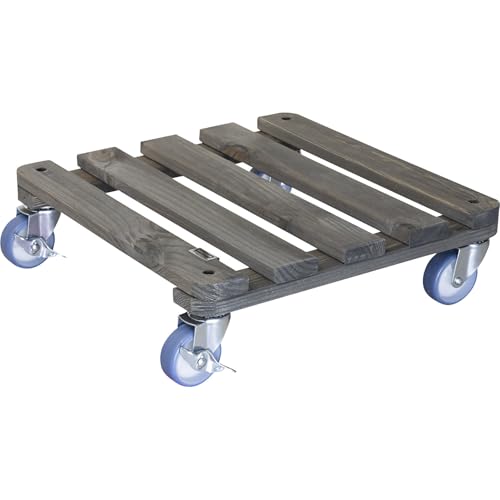 Wagner 20709001 Multiroller Anthrazit 40 x 40cm, FSC-Mix, Tragkraft 200kg, Braun von WAGNER design yourself