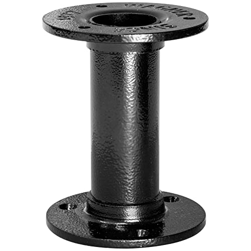 WAGNER Möbelbein/Tischbein/Möbelfuß Industrial Pipe - Ø 30 x 100 mm, inkl. Zwei Anschraubplatte Ø 75 mm, Stahl pulverbeschichtet schwarz - 12501001 WAGNER Möbelbein/Tischbein/Möbelfuß Industrial Pipe - Ø 30 x 100 mm, inkl. Zwei Anschraubplatte Ø 75 mm, Stahl pulverbeschichtet schwarz - 12501001 von WAGNER