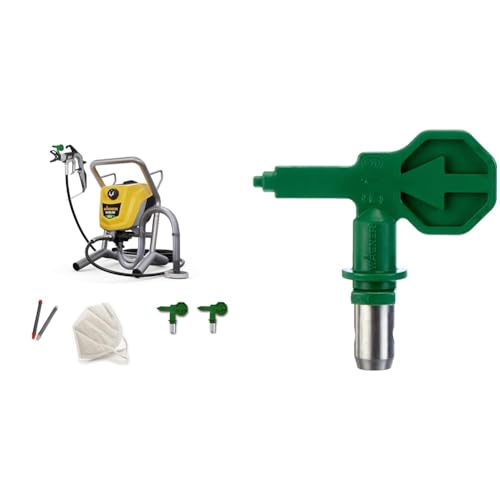 WAGNER Airless Farbsprühsystem Control Pro 250 M, 15 m²-2 min, Druckregulierung, 110 bar, Schlauch 9 m & Control Pro HEA Düse 619 für WAGNER Control Pro Airless Farbsprühsysteme für Latexfarben von Wagner