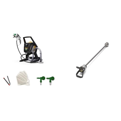 WAGNER Airless Farbsprühsystem Control Pro 250 R für Dispersions-/Latexfarben, Lacke & Lasuren, 15 m²-2 min, Druckregulierung, 110 bar, Schlauch 9 m & Control Pro HEA Düsenverlängerung, 30 cm von Wagner