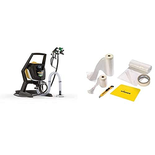 WAGNER Airless Farbsprühsystem Control Pro 250 R für Wandfarben + WAGNER Universal Extra Abdeckset Premium inkl. Abdeckfolie 4 x 6 m von Wagner