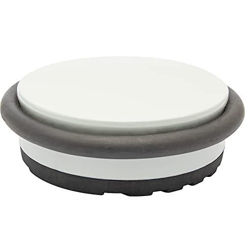 WAGNER Bodentürstopper BIG DISK COLOR LIGHT GREY - Durchmesser Ø 100 x 30 mm, Industriestahl beschichtet, thermoplastischer Gummi, hellgrau, 750 g - 15516801 WAGNER Bodentürstopper BIG DISK COLOR LIGHT GREY - Durchmesser Ø 100 x 30 mm, Industriestahl beschichtet, thermoplastischer Gummi, hellgrau, 750 g - 15516801 von WAGNER design yourself