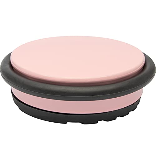 WAGNER Bodentürstopper BIG DISK COLOR PALE PINK - Durchmesser Ø 100 x 30 mm, Industriestahl beschichtet, thermoplastischer Gummi, zart rosa, 750 g - 15516601 von WAGNER