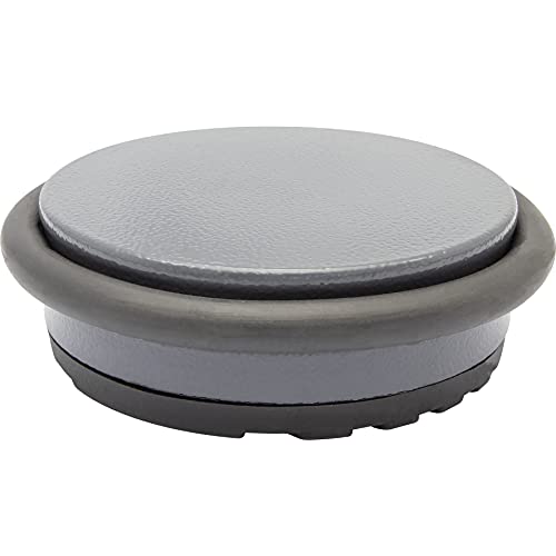 WAGNER Bodentürstopper BIG DISK COLOR GREY - Durchmesser Ø 100 x 30 mm, Industriestahl beschichtet, thermoplastischer Gummi, grau, 750 g - 15519201 von WAGNER