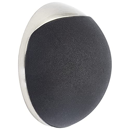WAGNER Design-Wand-Türstopper SCREW OR GLUE/Schrauben oder Kleben - Durchmesser Ø 40 x 15 mm, Metall gebürstet, Edelstahloptik, thermoplastischer Kautschuk, schwarz, Designpreis - 15513111 WAGNER Design-Wand-Türstopper SCREW OR GLUE/Schrauben oder Kleben - Durchmesser Ø 40 x 15 mm, Metall gebürstet, Edelstahloptik, thermoplastischer Kautschuk, schwarz, Designpreis - 15513111 von WAGNER