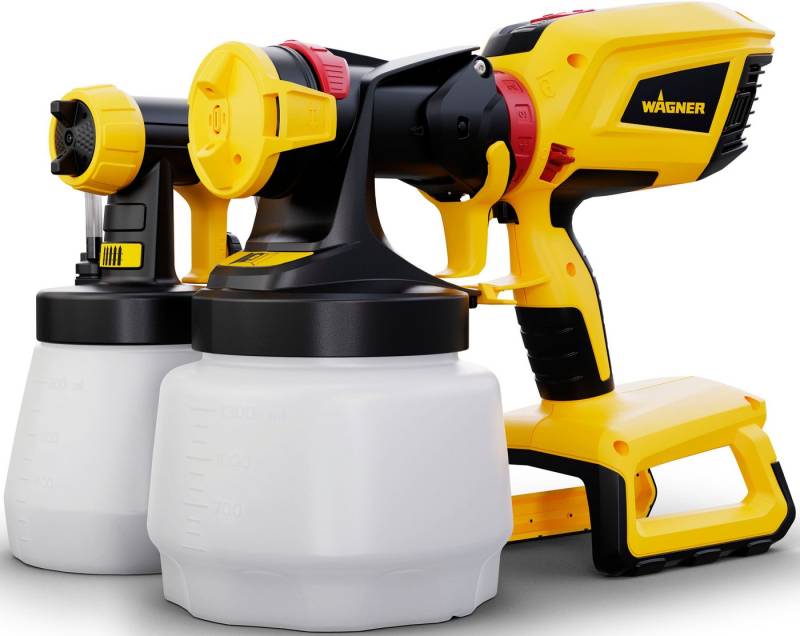 WAGNER Farbsprühgerät W 600 FLEXiO, für 1300 ml Wandfarbe, 800 ml Lacke & Lasuren von WAGNER