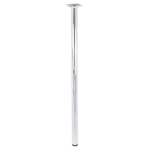 WAGNER Möbelbein/Tischbein/Möbelfuß Classic Retro - Ø 30 x 700 mm, integrierte Anschraubplatte 60 x 60 mm, Innengewinde Ø 10 mm, Stahl verchromt - 12157001 WAGNER Möbelbein/Tischbein/Möbelfuß Classic Retro - Ø 30 x 700 mm, integrierte Anschraubplatte 60 x 60 mm, Innengewinde Ø 10 mm, Stahl verchromt - 12157001 von WAGNER
